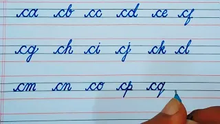 Cursive writing ca-to-cz! Ace handwriting