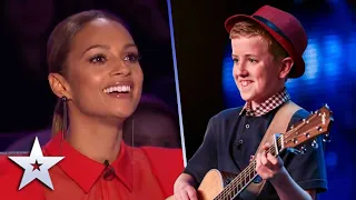 12-year-old sings the SWEETEST song for his CRUSH!😍 | Britain's Got Talent