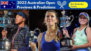 Womens Tennis | 2022 Australian Open | Previews & Predictions 🎾 🇦🇺