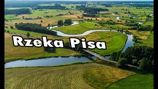 Rzeka Pisa lot dronem Cieciory Ptaki Wincenta Jeże