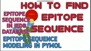 How to find epitope sequence ll Xgene and proteinX