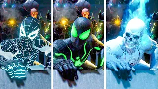 Marvel's Spider-Man Remastered - Spider-Man Vs Sinister Six Scene With Every Suits