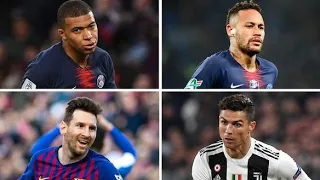 Messi vs Ronaldo vs Mbappe vs Neymar ● Old Town Road vs Roxanne vs Dance Monkey vs Señorita | HD