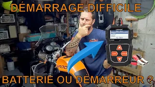 Démarrage difficile, est-ce la batterie ou le démarreur ?