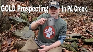 Gold Prospecting  - Pennsylvania Creek - Tons of Quartz and Blacksand - 1/8" Classifier - PA Gold