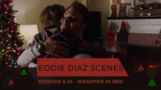 Eddie tells Carla about Chris' words & A wall falls on a car emergency - 5x10 | Wrapped in red