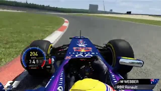 Mark Webber Onboard - Hotlap at the Nürburgring, German GP -  Red Bull RB9 (F1 2013) [Assetto Corsa]