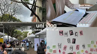 productive uni vlog 💌˚˖𓍢ִ໋ 🎧 5am study routine, midterms week, & busy student life on campus