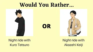 Would You Rather Haikyuu edition Part 33