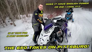 Ripping the 650 Build in Pittsburg with a Polaris squad! Had some issues at the end of the ride!