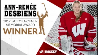 Ann-Renée Desbiens wins the 2017 Patty Kazmaier Award