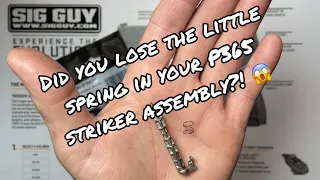 Did you lose the little spring in your SIG Sauer P365 striker assembly? 😱