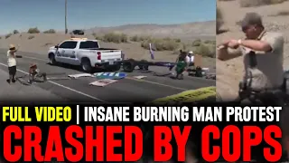 FULL VIDEO! Insane Climate Protesters Shut Down BURNING MAN Road, Rangers CRASH Blockade