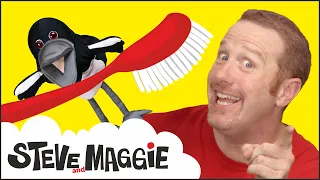 Brush Your Teeth Story and Song with Steve and Maggie | Magic Toothbrush for Kids | Wow English TV