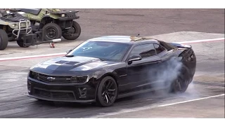 ZL1 Chevy Camaro vs Camaro SS Drag Race