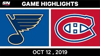 NHL Highlights | Blues vs Canadiens – Oct 12th 2019