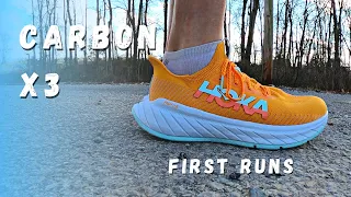 Hoka Carbon X3 First Runs
