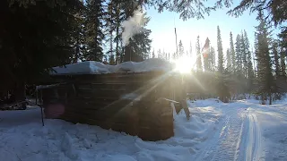 A trappers life in an offgrid cabin