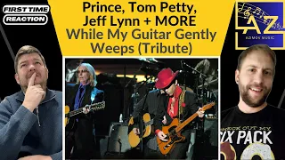 FIRST TIME REACTION to While my Guitar Gently Weeps by  Prince, Tom Petty, Jeff Lynn + MORE ¦ INSANE