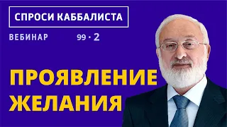 Проявление желания