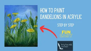 painting dandelions