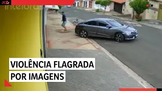 Tentativa de homicídio seguida de fuga do autor dos disparos foi filmada por câmeras de segurança