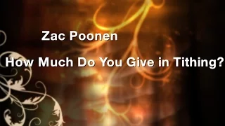 Zac Poonen - How Much Do You Give in Tithing? | New