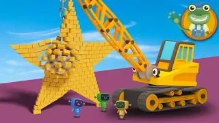 Smashing Shapes With Ryan the Wrecking Ball Crane | Gecko's Garage | Learn Shapes for Kids