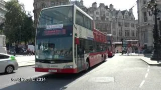 London Buses June 2014: Trafalgar Square