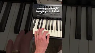 How to play Boogie Woogie piano Easy! #shorts #easypianotutorial #pianolessons #boogiewoogiepiano