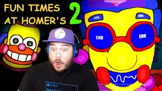 NEW SIMPSONS ANIMATRONICS JUMPSCARE ME IN THIS UPDATE!! | Fun Times at Homer's 2 (Nights 1 and 2)