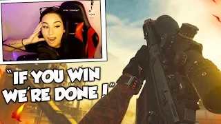 1v1 vs MY GIRLFRIEND ON RUST!! (Modern Warfare)