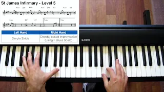 5 Levels of Jazz Piano - St James Infirmary