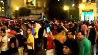 Soccer Fans Going Wild in Cairo, Egypt