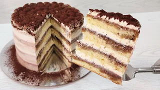 A REAL cake TIRAMISU ! Filling with eggs, but NOT RAW! Very tasty and fast!