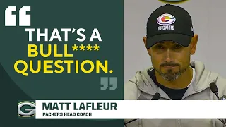 Matt LaFleur Gets RED HOT After Reporter's Question About Packers' Effort Against Lions I CBS Sports