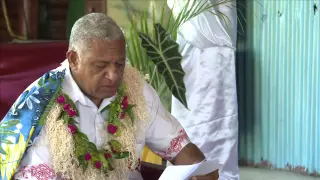 Fijian Prime Minister opens Ulusila crossing in Cuvu.