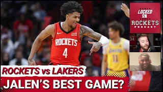 Jalen Green's Best Game Ever As Houston Rockets CRUISE Past LeBron James & Los Angeles Lakers