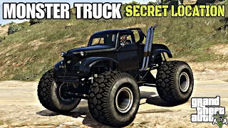 Monster Truck Secret Spawn Location Gta 5 Story Mode 🔥