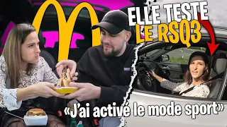 Pidi fait fumer l'Audi RSQ3... + Dégustation du Royal Deluxe Mcdo dans la Voiture !