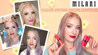 Milani Color Fetish Shine Lipstick Review & Swatches | Covet, Crave, Voyeur