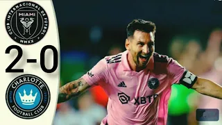 Inter Miami vs Charlotte 2-0 - Highlights & All Goals | Leagues Cup 2023