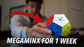 I Practiced Megaminx for 1 Week | 12-sided Rubik's Cube