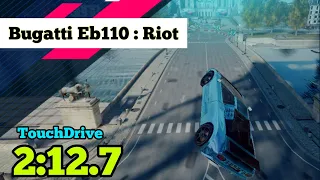 Asphalt 9 | Bugatti Eb110 : Car hunt Riot | Paris Circle | Touchdrive 2:12.7