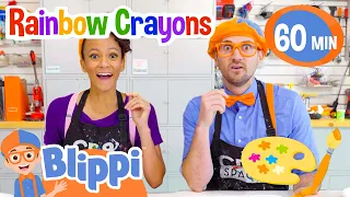 Blippi and Meekah's Colorful Adventure! | 1 HOUR | Moonbug Kids - Fun Stories and Colors