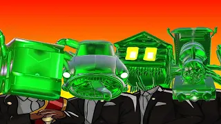 ALL EMERALD HOUSE HEAD & BUS EATER & LIGHTHOUSE MONSTER & CAR EATER - Coffin Dance Meme ( COVER )