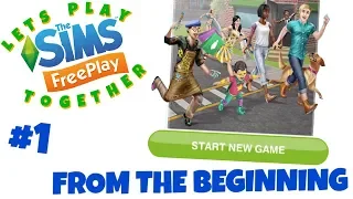 Sims Freeplay 👫 Lets Play Together #1 😍 FROM THE BEGINNING