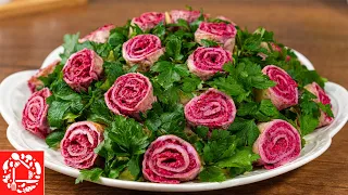 Fabulous Salad 'Field with Roses'! Simple yet elegant!