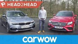 BMW 5 Series vs Mercedes E-Class 2018 review - which is best? | Head2Head