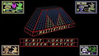 Mastertronic 8 Bit Loading Screen Battle - C64, ZX Spectrum, Amstrad, Atari - Pixel Art